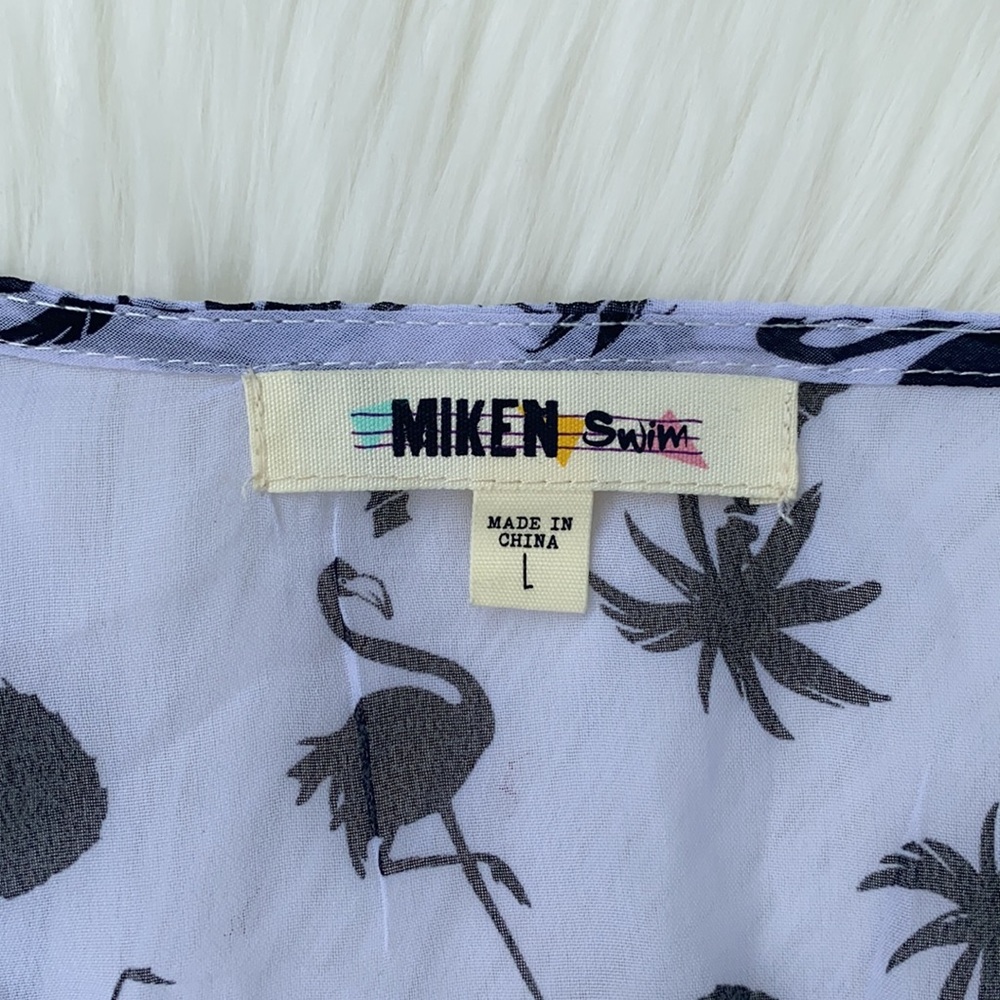 Miken Swim pineapple & palm tree tassel cover up - Picture 2 of 5